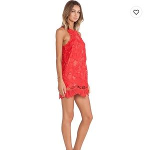 Lovers + Friends Caspian Shift Dress in Coral